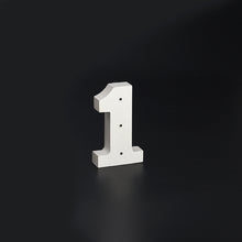 Load image into Gallery viewer, Wooden LED Number 1