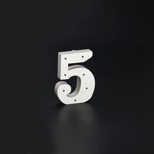 Load image into Gallery viewer, Wooden LED Number 5