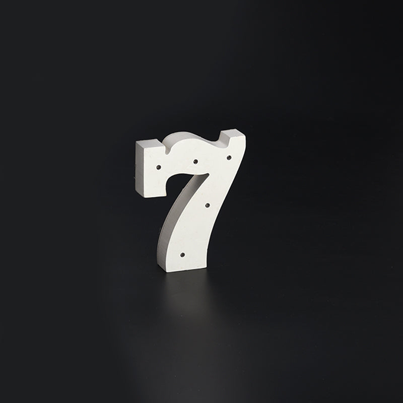 Wooden LED Number 7