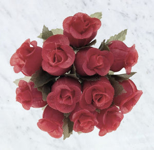 144 Mini Poly Silk Flower Rose Bouquet