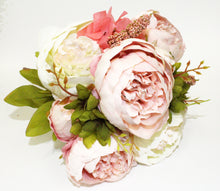 Load image into Gallery viewer, Cream Peony Silk 8 Head