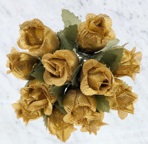 144 Mini Poly Silk Flower Rose Bouquet