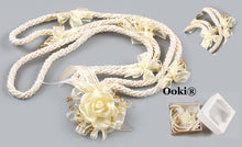 Load image into Gallery viewer, Ivory with Silver Accent Traditional Lasso