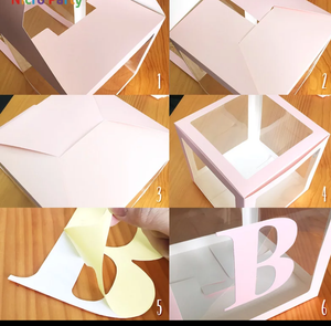 4pc BABY / LOVE Transparent Box