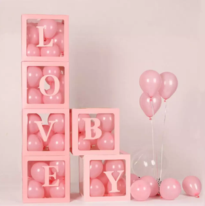 4pc BABY / LOVE Transparent Box