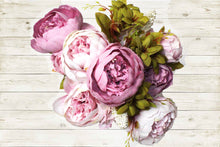 Load image into Gallery viewer, Lavender Peony Silk 8 Head