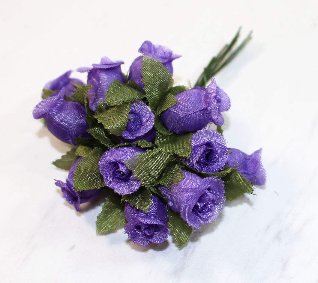 144 Purple Poly Flower Rose Bouquet