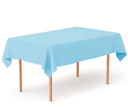 5pc Light Blue Plastic Tablecovers Disposable